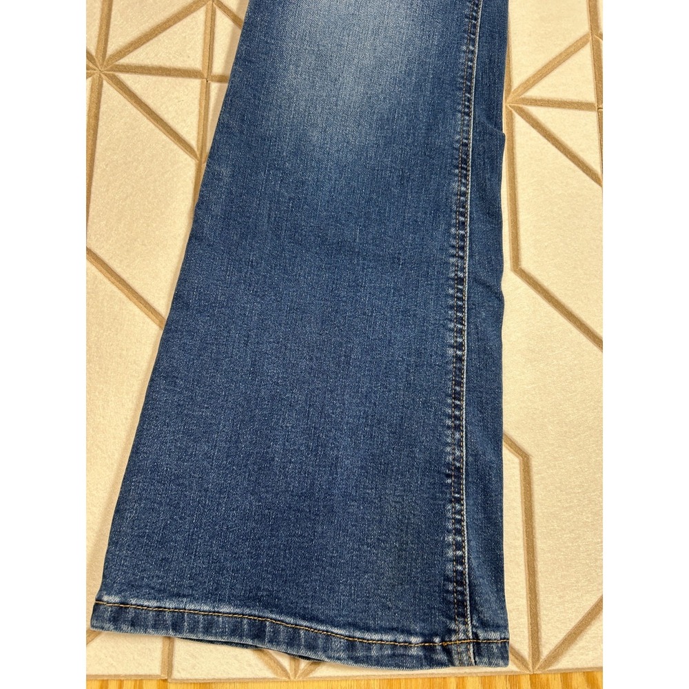 Aeropostale Women Low Rise Flare Jeans Blue Denim Stretch Casual Pants Size 4REG - Picture 6 of 16